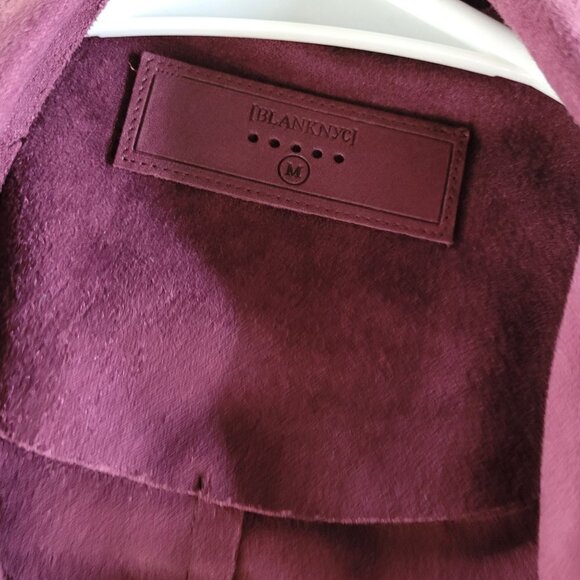 Blanknyc Womens Micro Suede Purple Drape Jacket Size Medium New - Picture 5 of 9